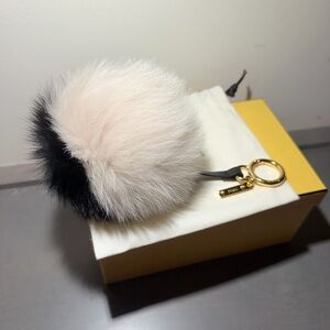 Fendi Pom Pom Mixed Color Keychain